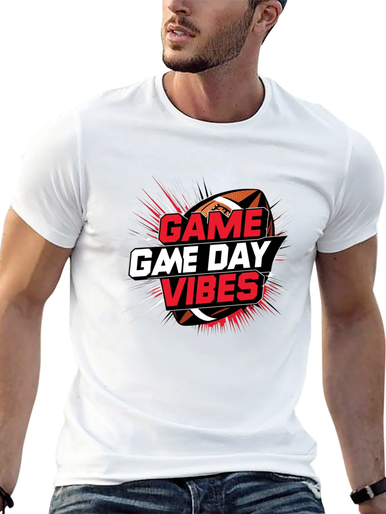 Game Day Vibes Football Graphic Tee