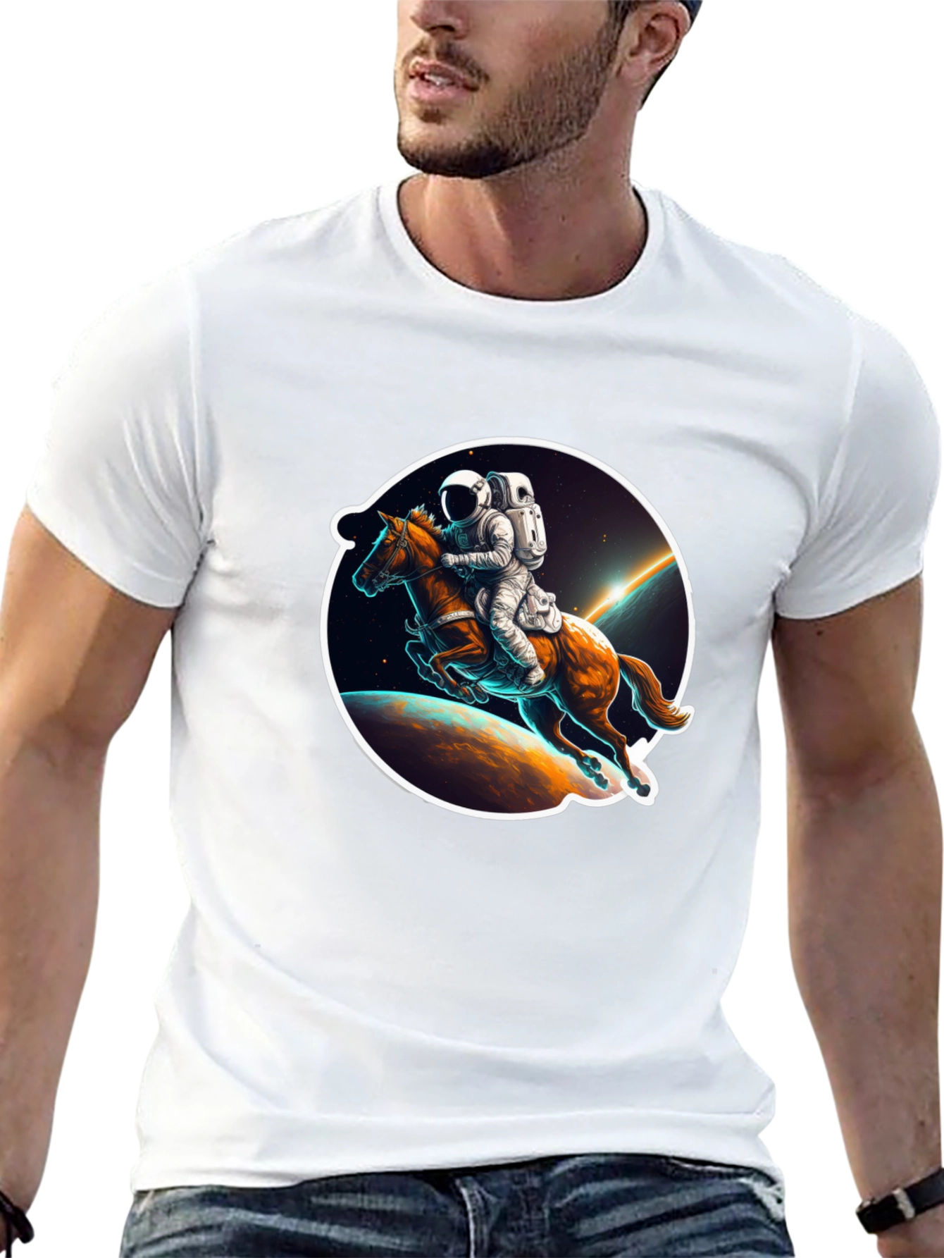 Astronaut Horse Riding T-Shirt
