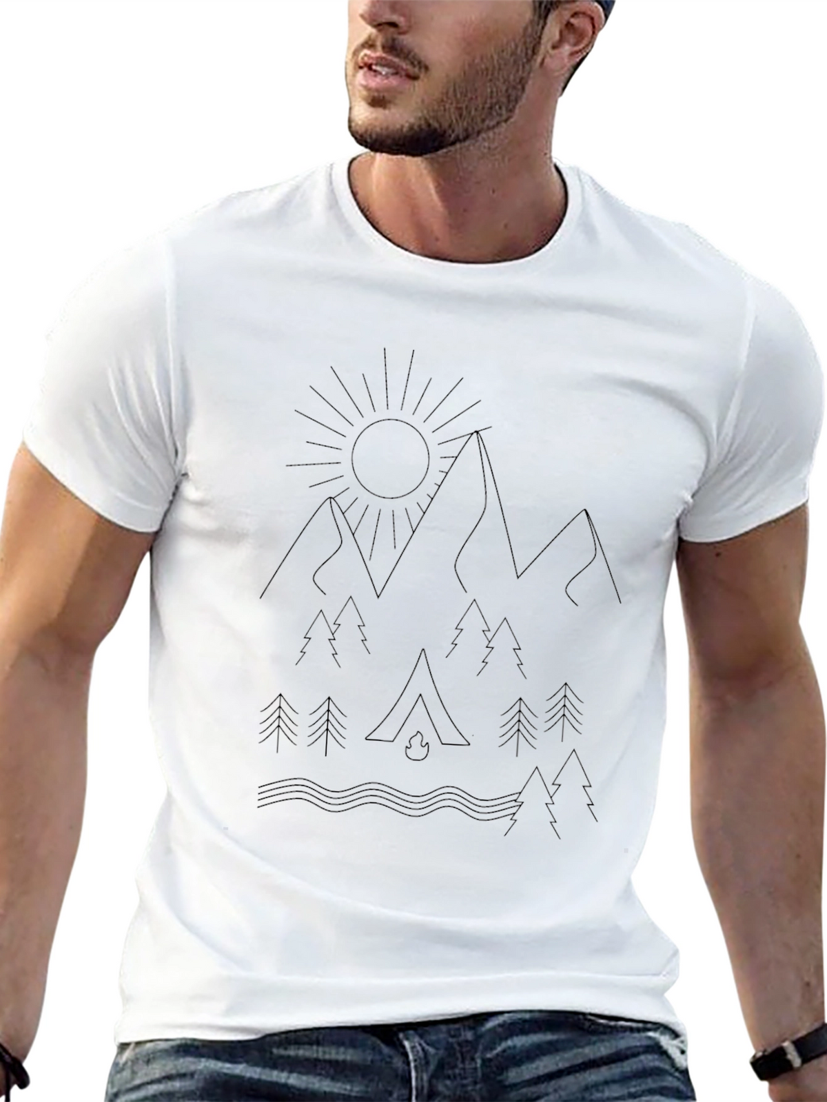 Natures Embrace Graphic Tee - Black