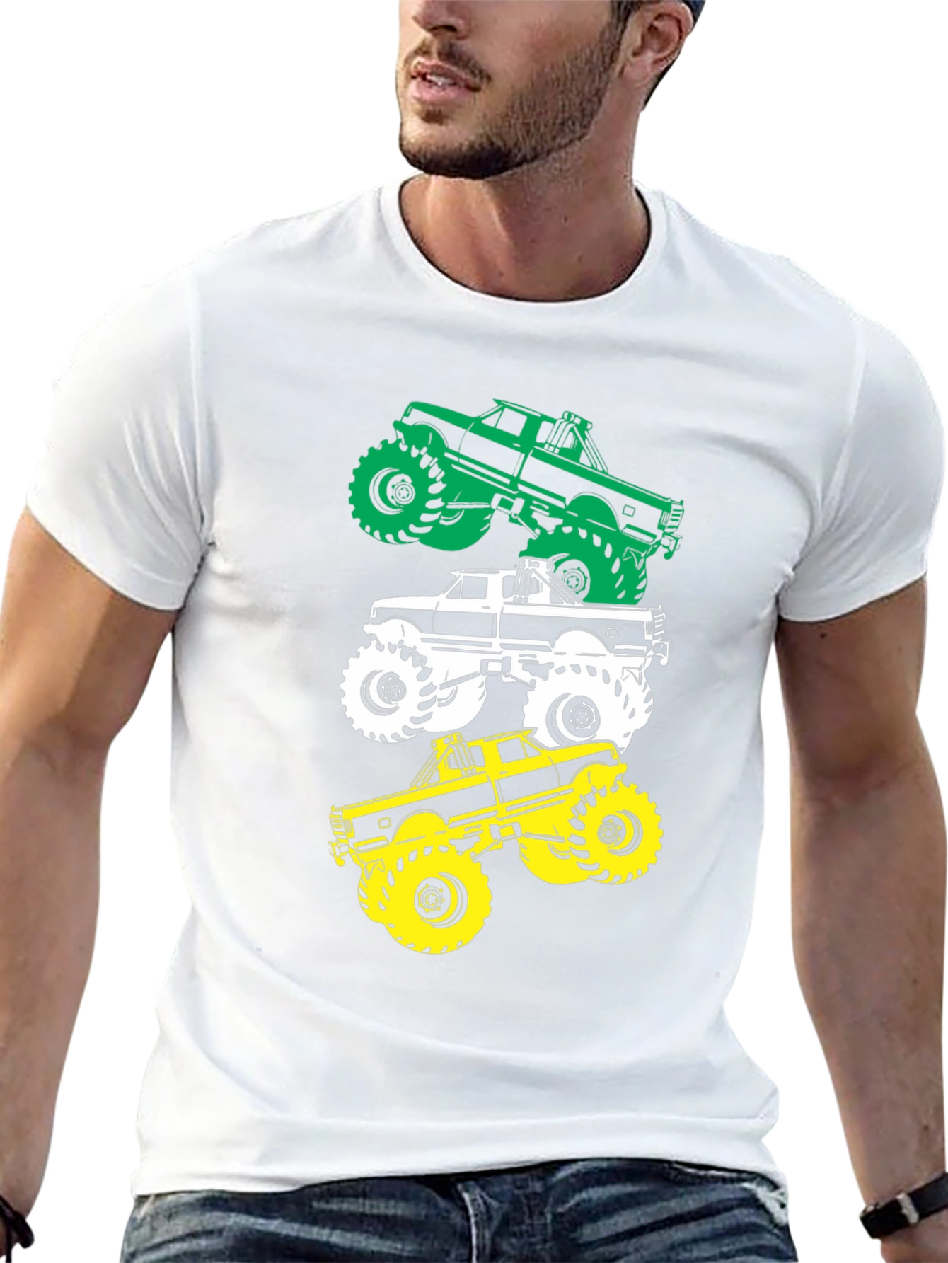Monster Truck Graphic Tee - Black Cotton