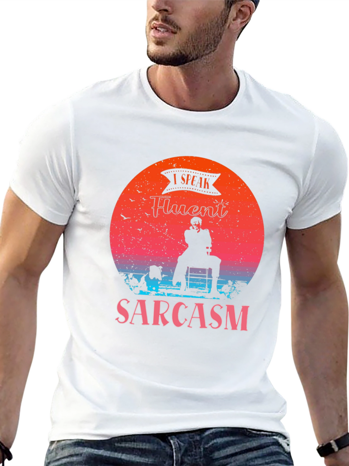 Fluent Sarcasm Graphic Tee - Black Humor T-Shirt