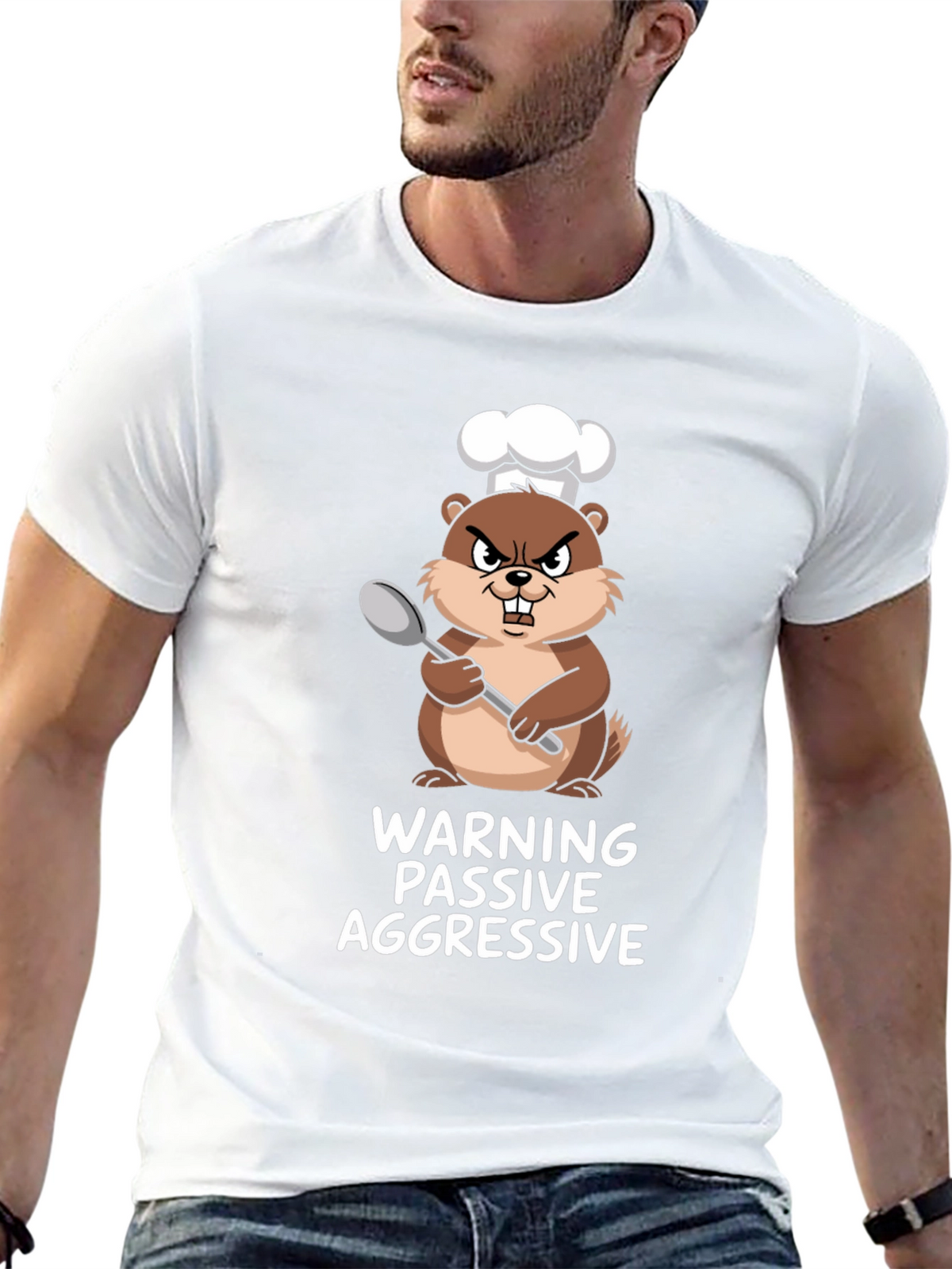 Passive Aggressive Chef Beaver Graphic Tee