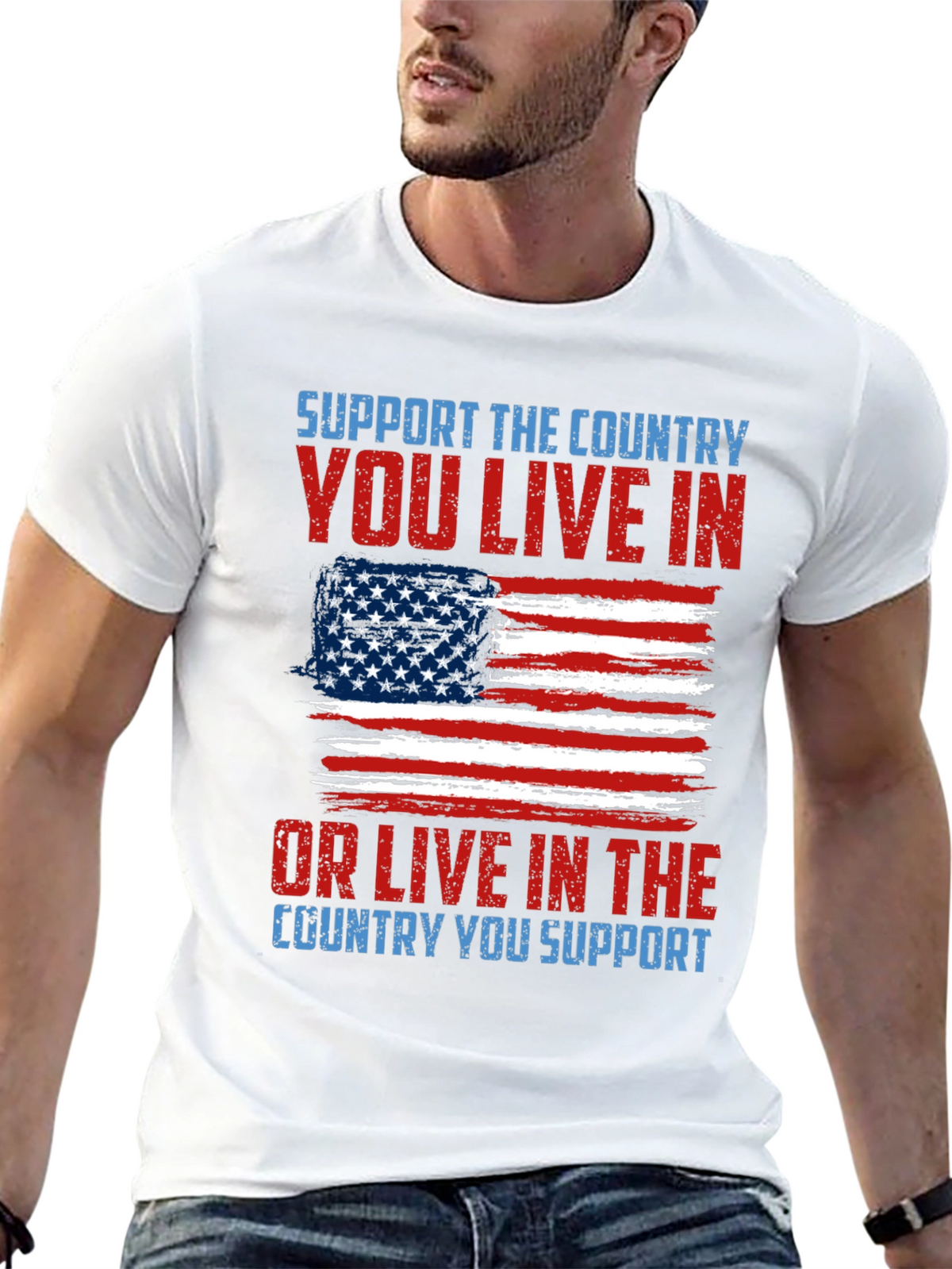 Patriotic T-Shirt - Support Your Country Tee