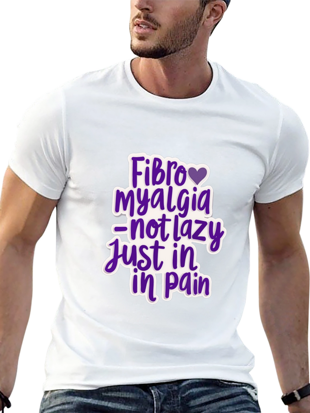 Fibromyalgia Awareness T-Shirt - Not Lazy Just In Pain