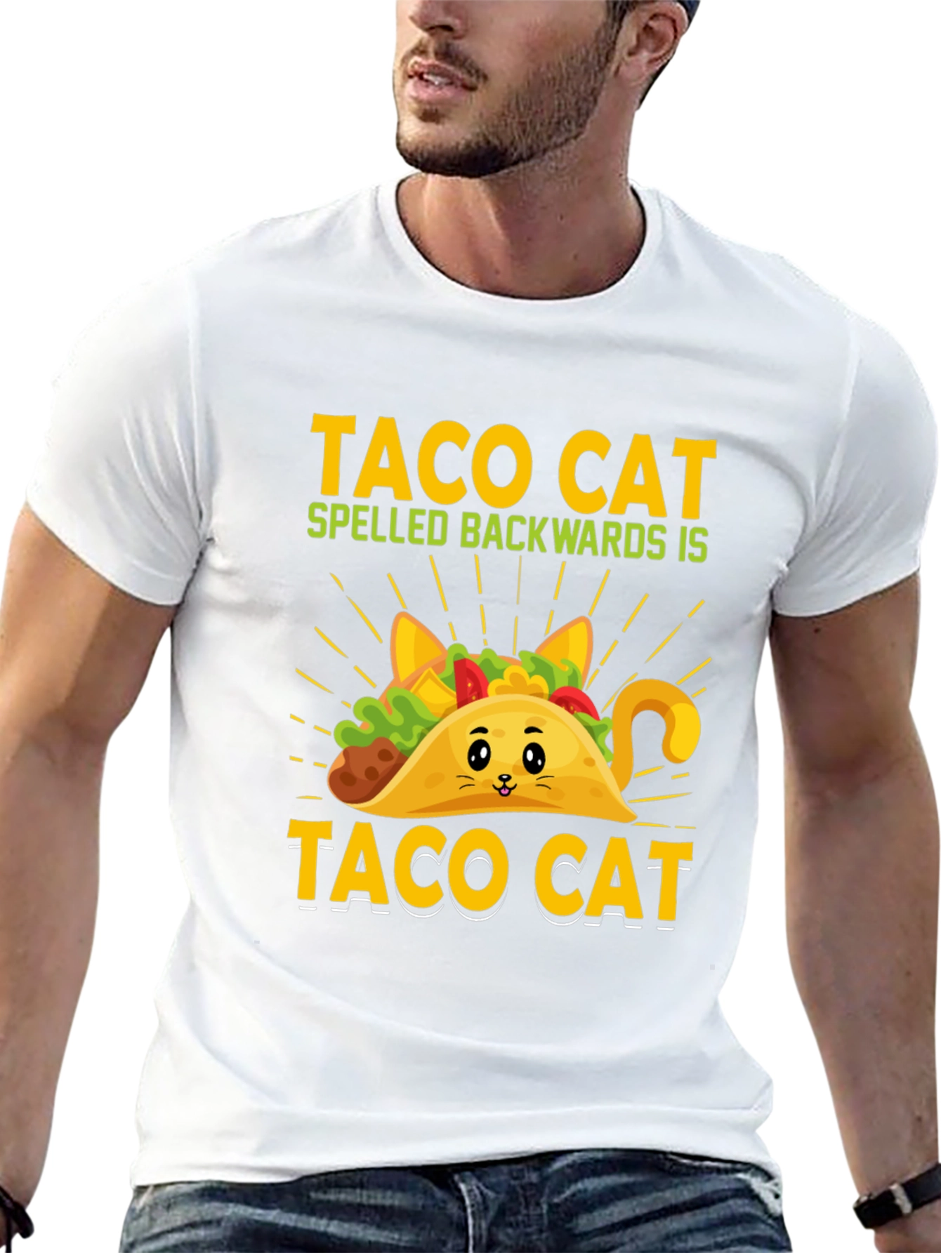 Taco Cat T-Shirt - Funny Palindrome Tee