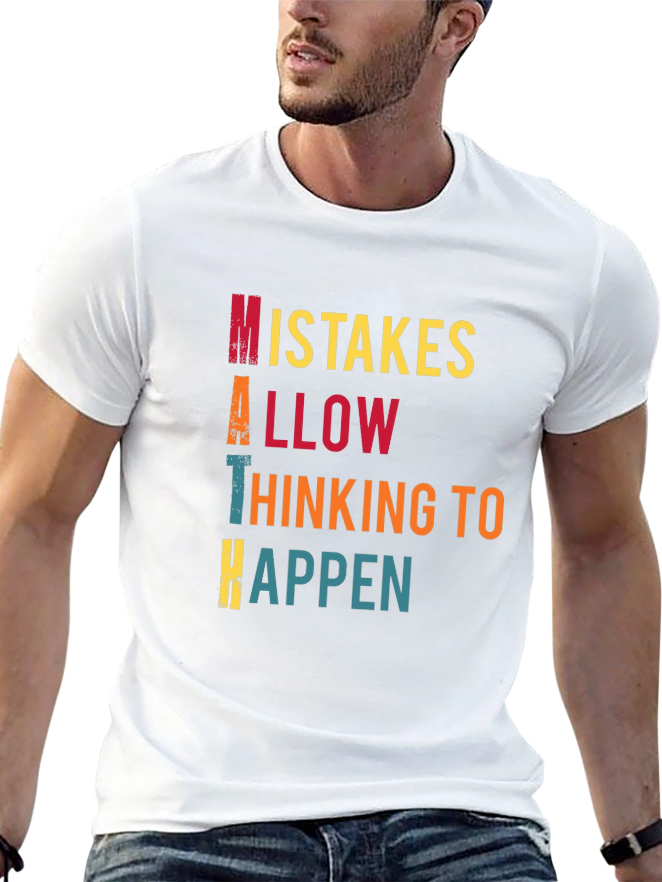Math Mistakes T-Shirt Thinking to Happen