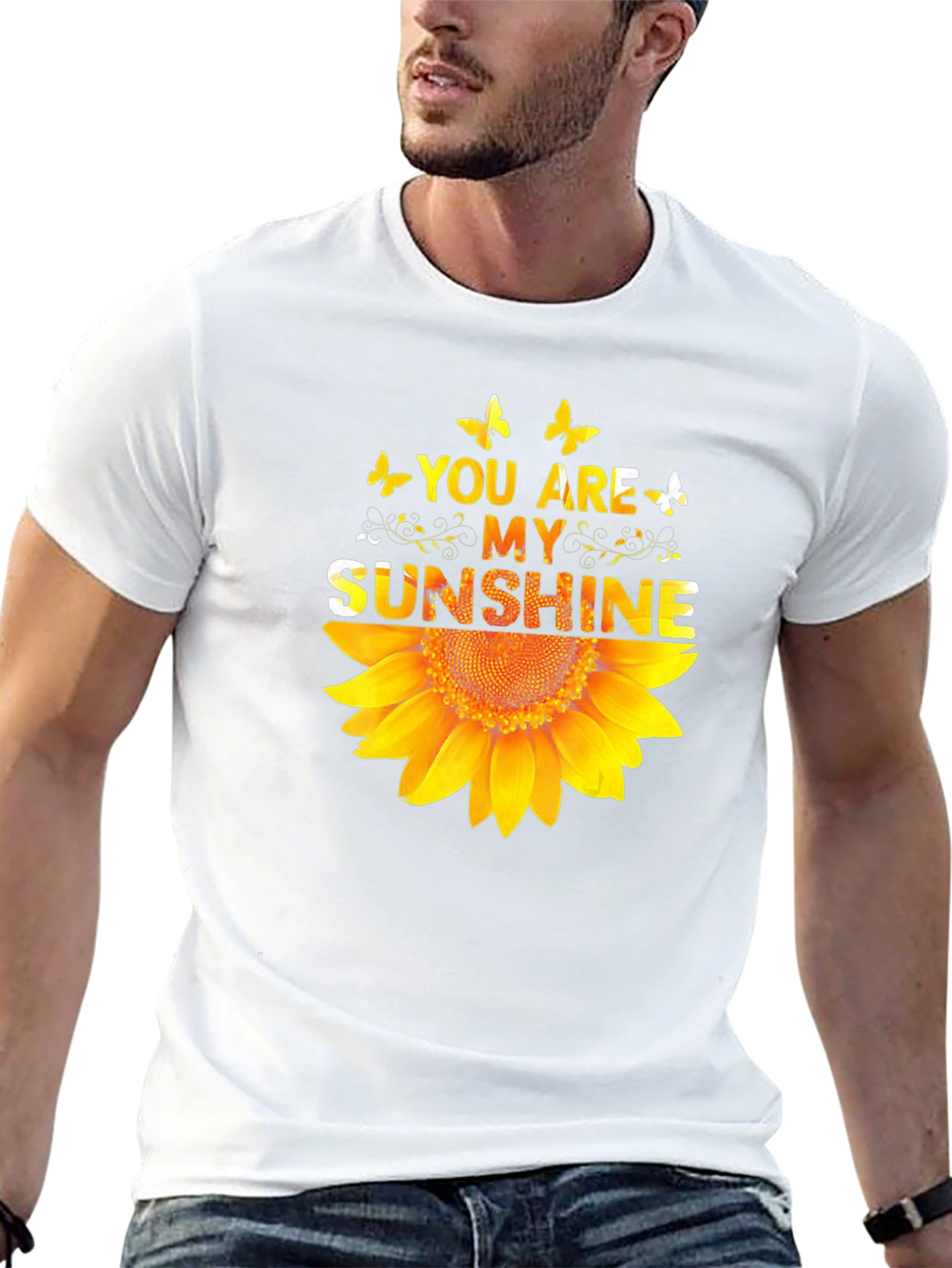 You Are My Sunshine Sunflower Graphic T-Shirt