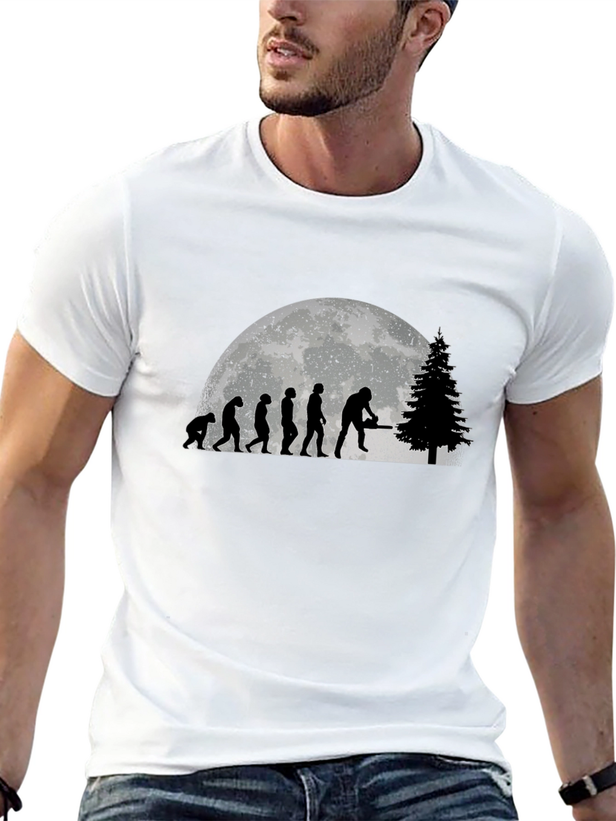Evolution Chainsaw Tree Felling T-Shirt