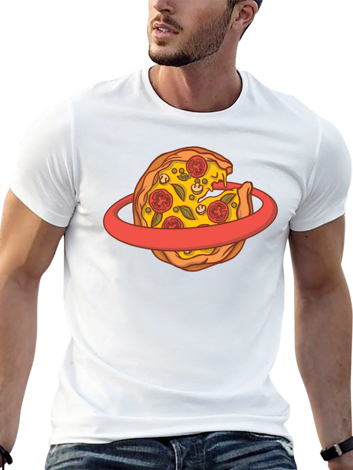 Pizza Planet T-Shirt - Black Cotton Graphic Tee
