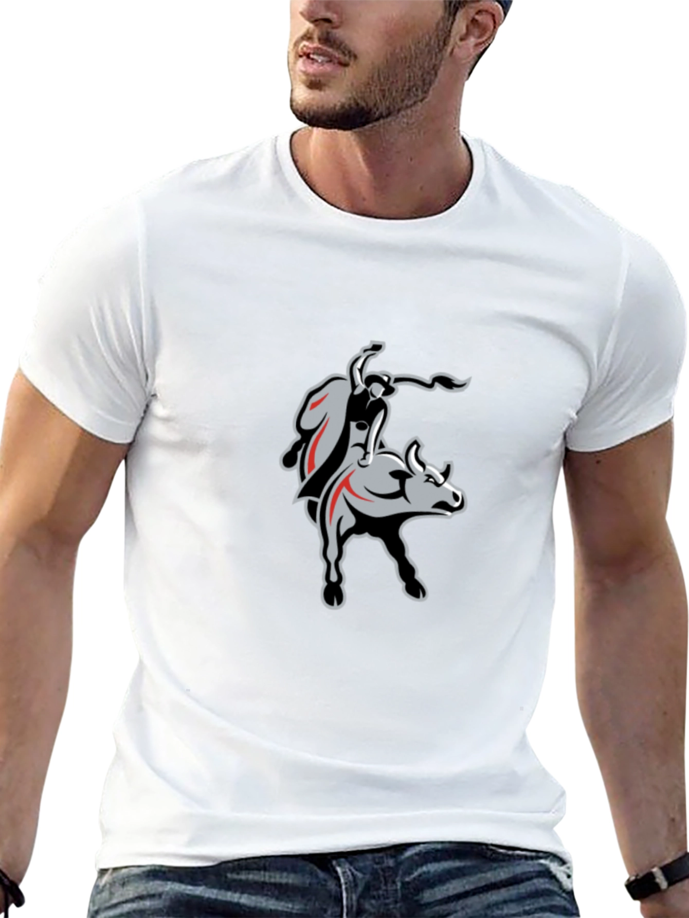 Black Bull Riding T-Shirt