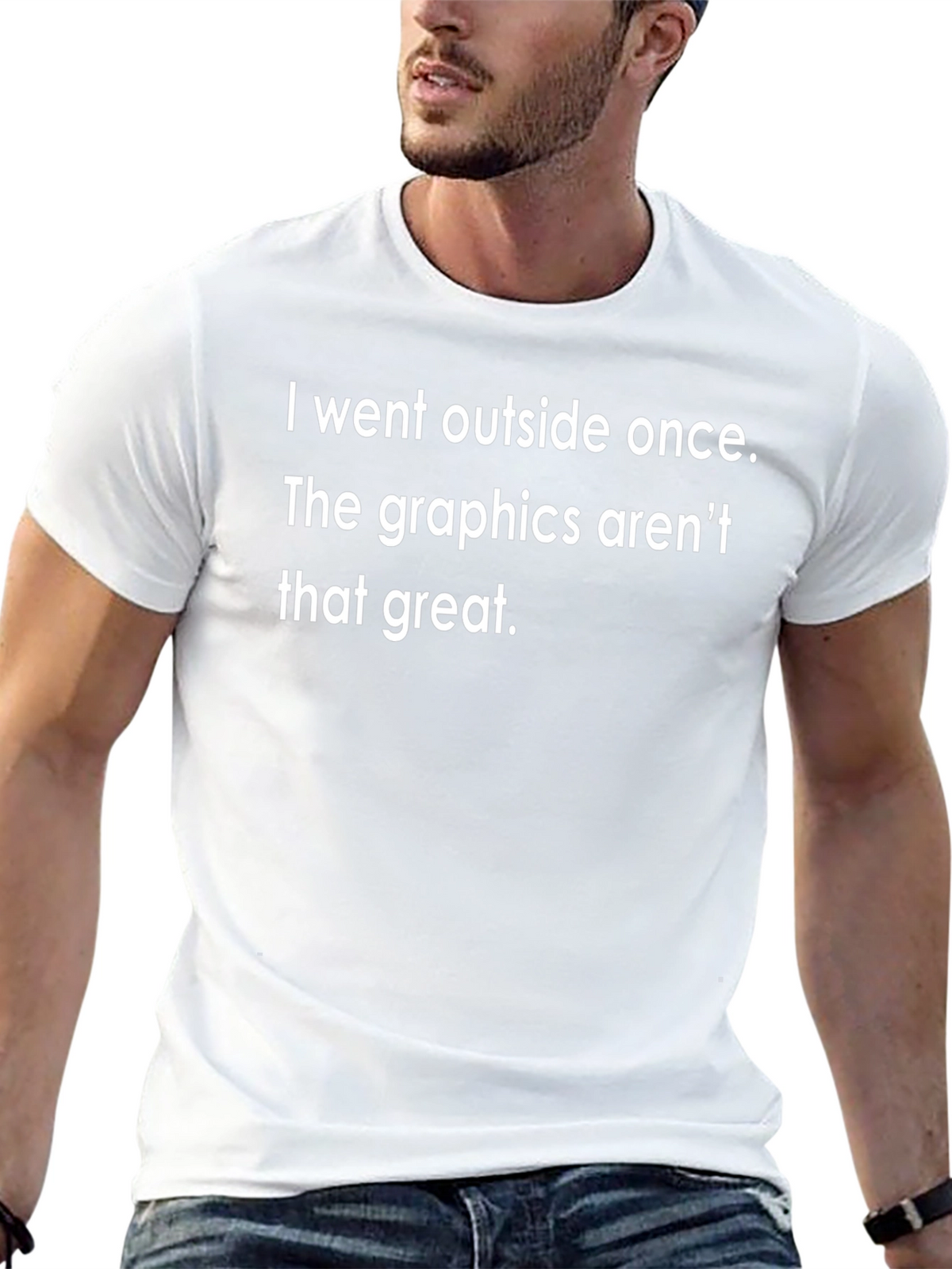 Funny I Went Outside Once Graphic Tee