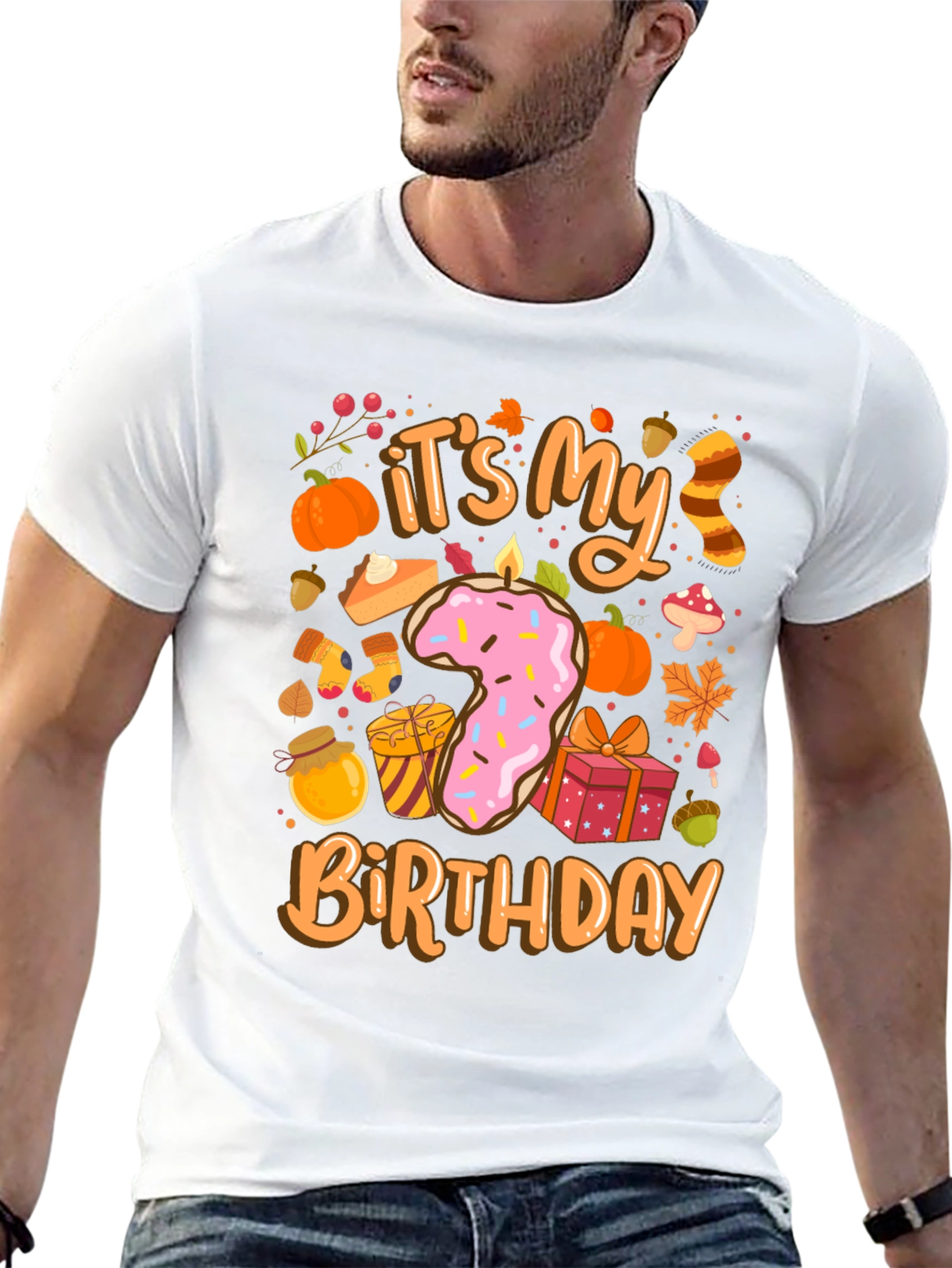 Its My 7th Birthday Fall Theme T-Shirt