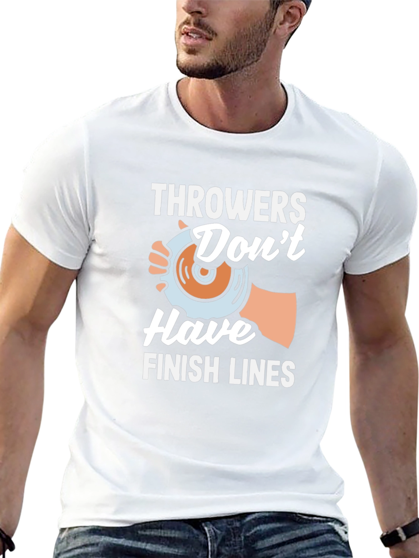 Throwers Dont Have Finish Lines Black T-Shirt