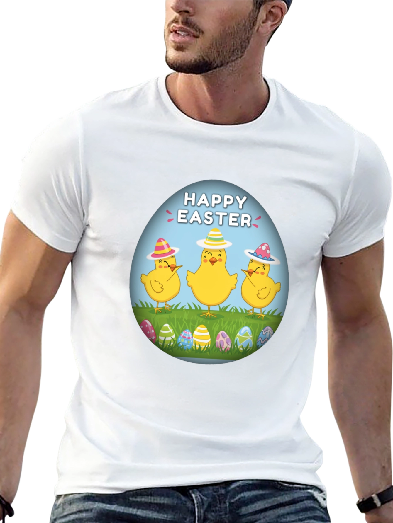 Happy Easter Chick T-Shirt - Fun Easter Apparel