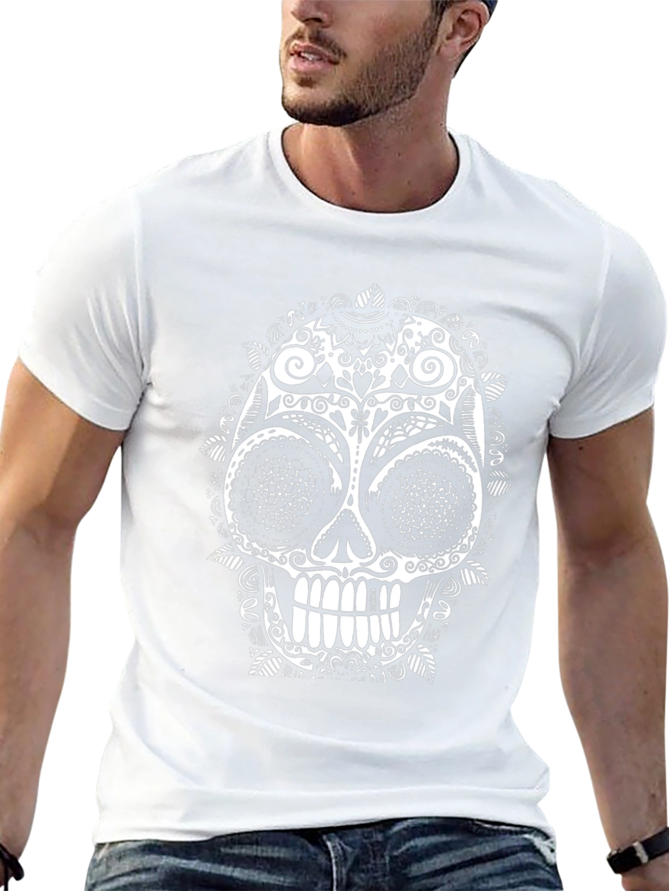 Sugar Skull T-Shirt - Black Graphic Tee