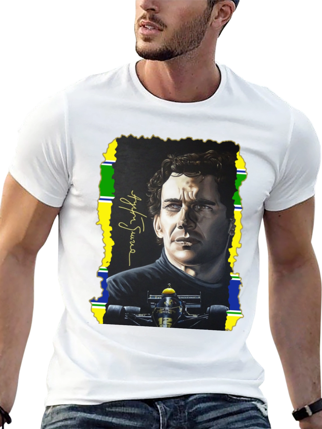 Ayrton Senna T-Shirt - Formula 1 Legend