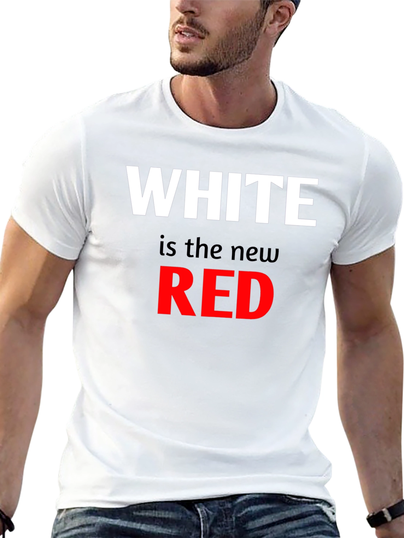 White is the New Red Graphic Tee