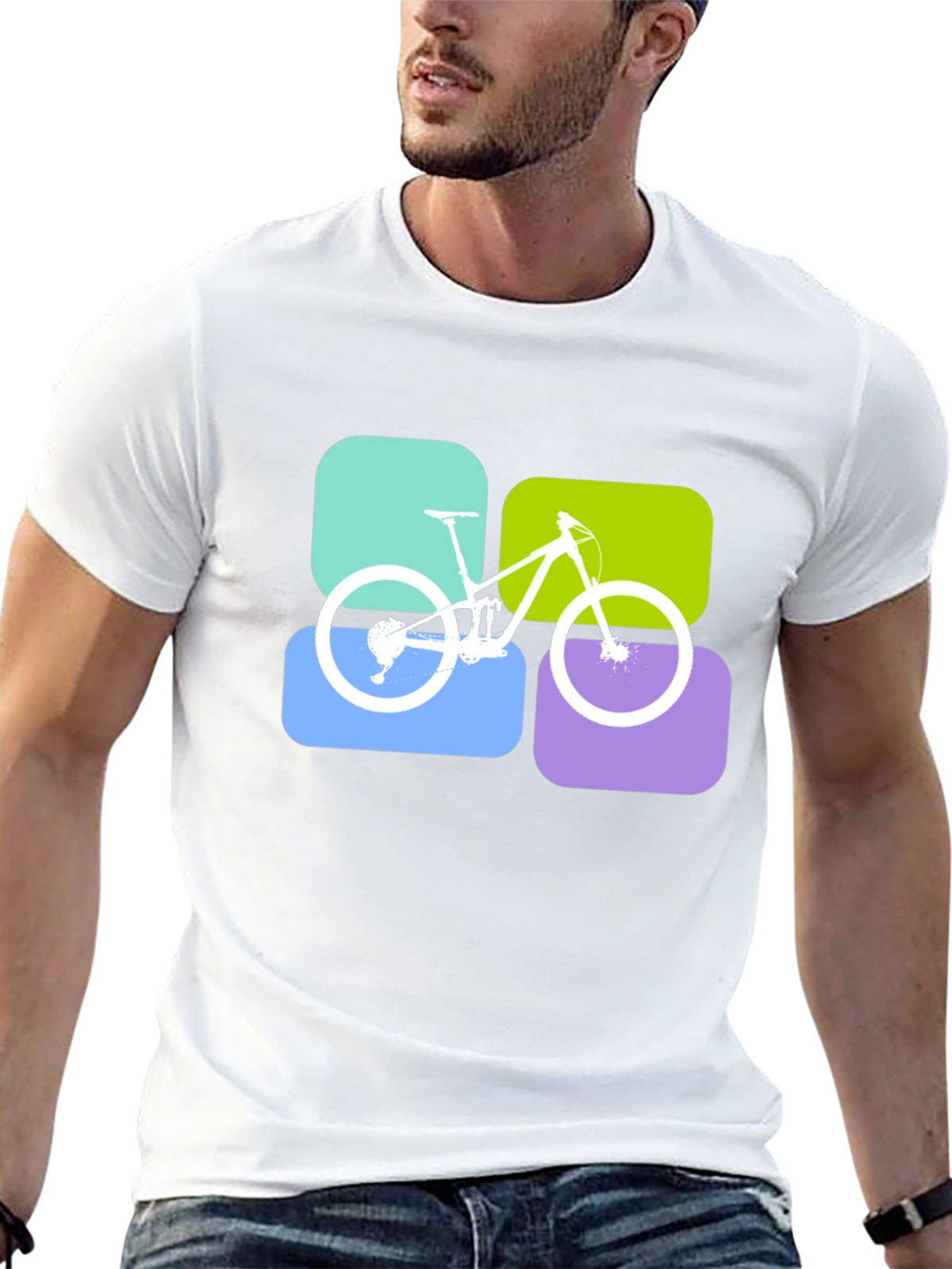 Mountain Bike T-Shirt - Modern Graphic Tee