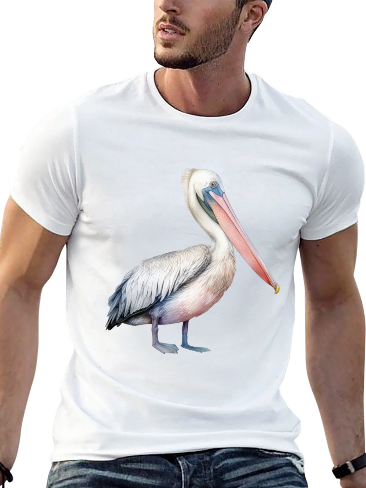 Pelican Graphic Print T-Shirt - Unisex Black Tee