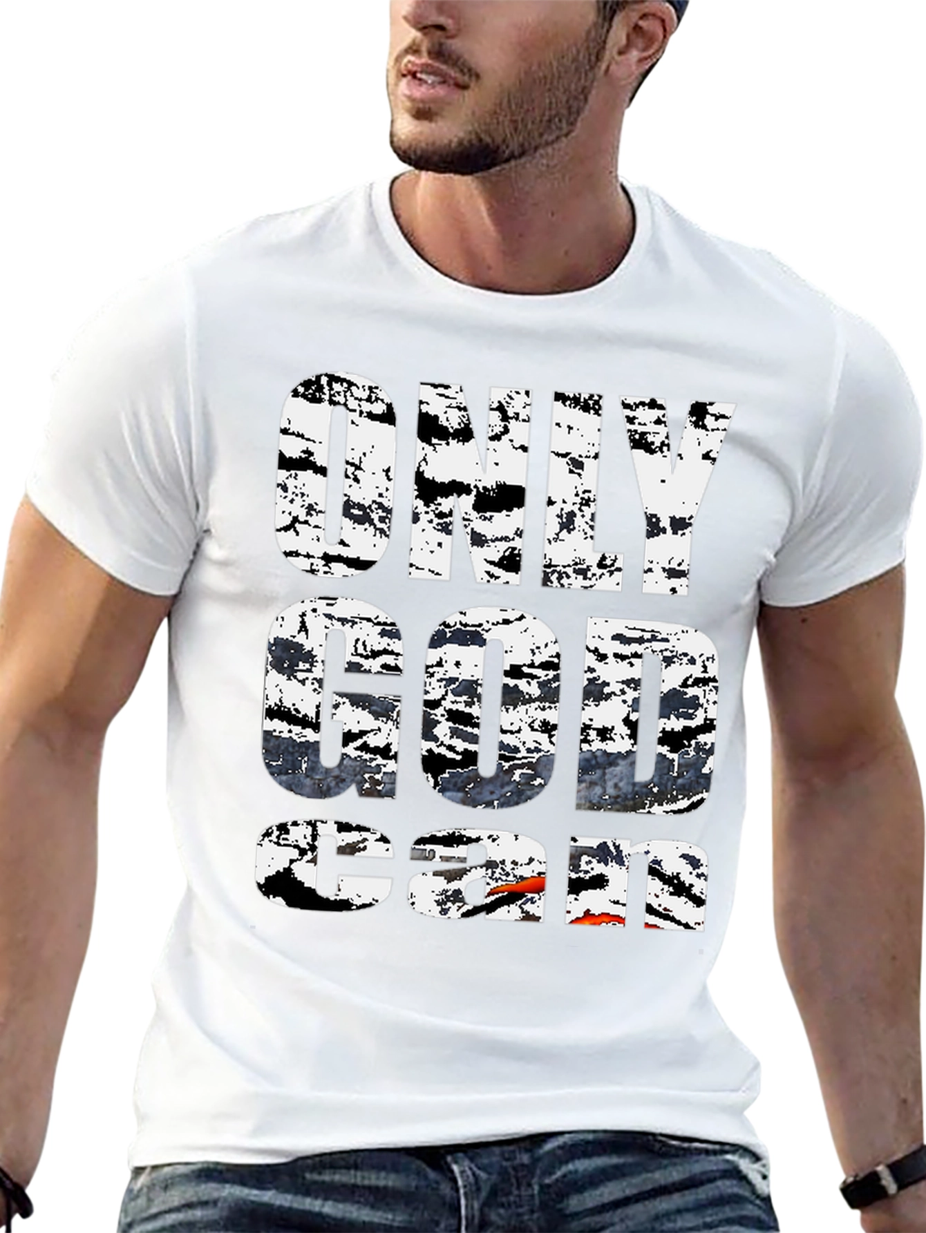 Only God Can T-Shirt Black Graphic Tee