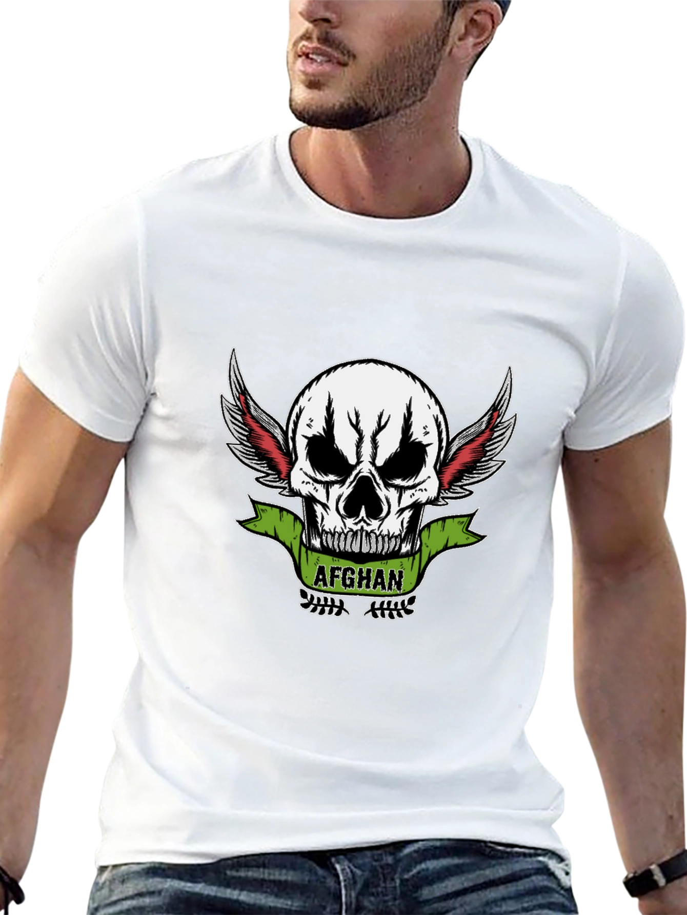 Afghan Skull Winged T-Shirt