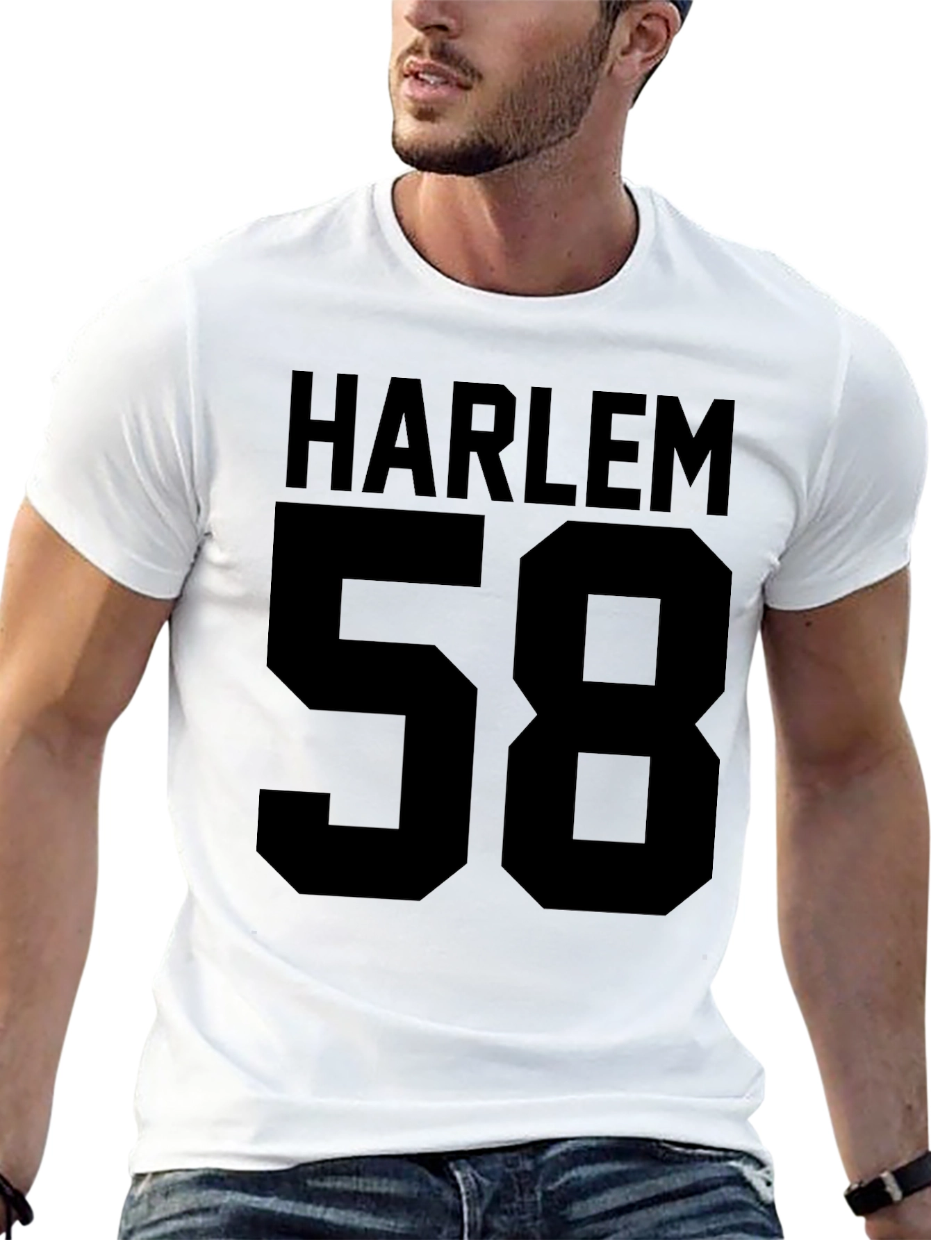 Harlem 58 Black Graphic T-Shirt
