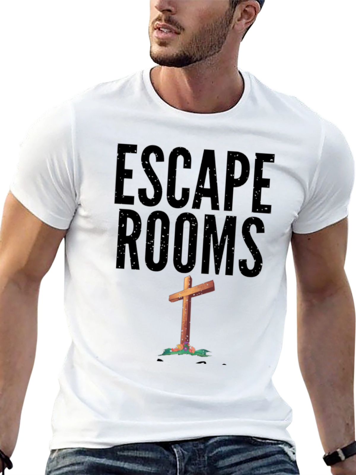 Escape Rooms Cross Graphic Tee