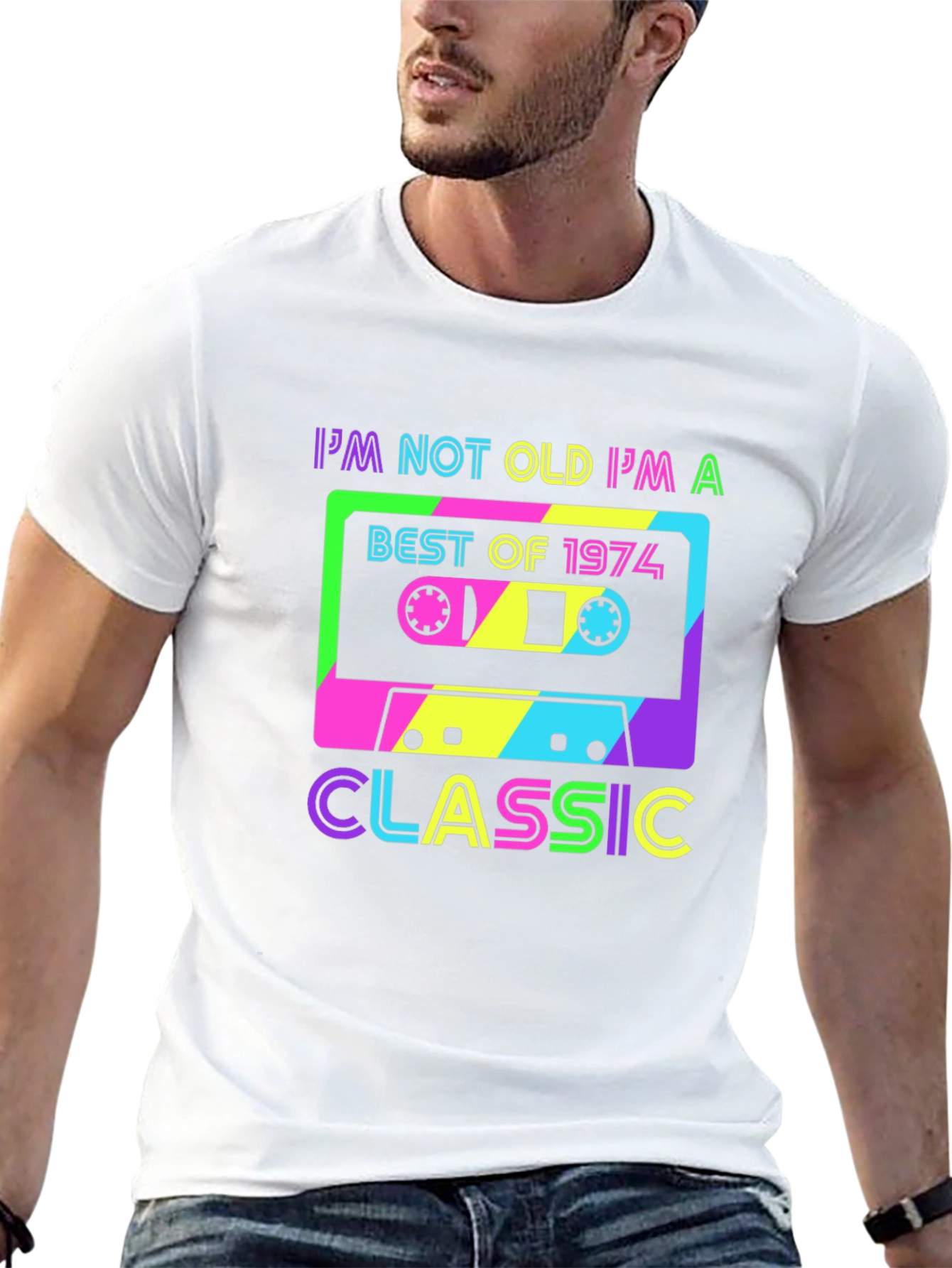 Retro 1974 Cassette Graphic T-Shirt