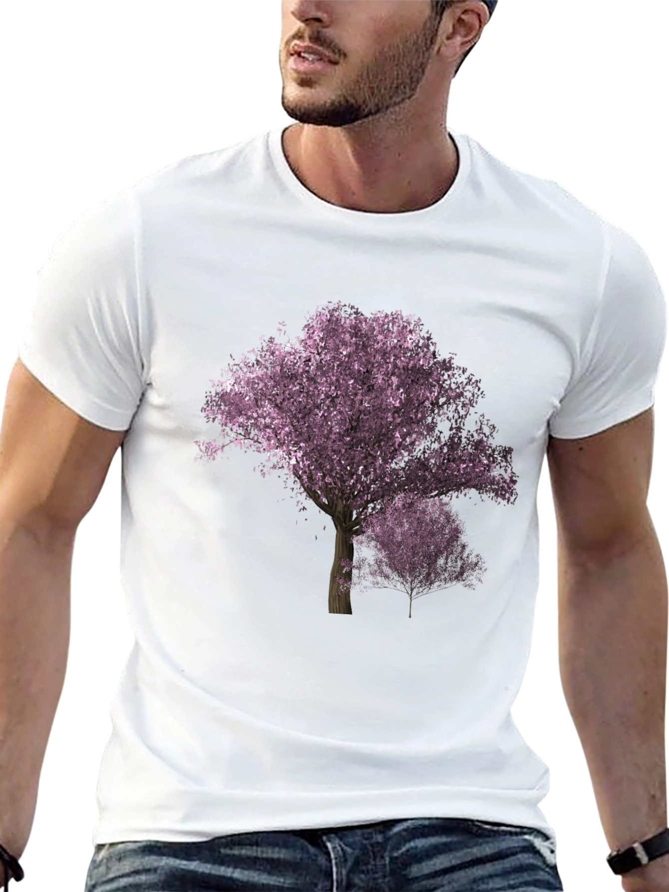 Blooming Tree Graphic Tee - Black