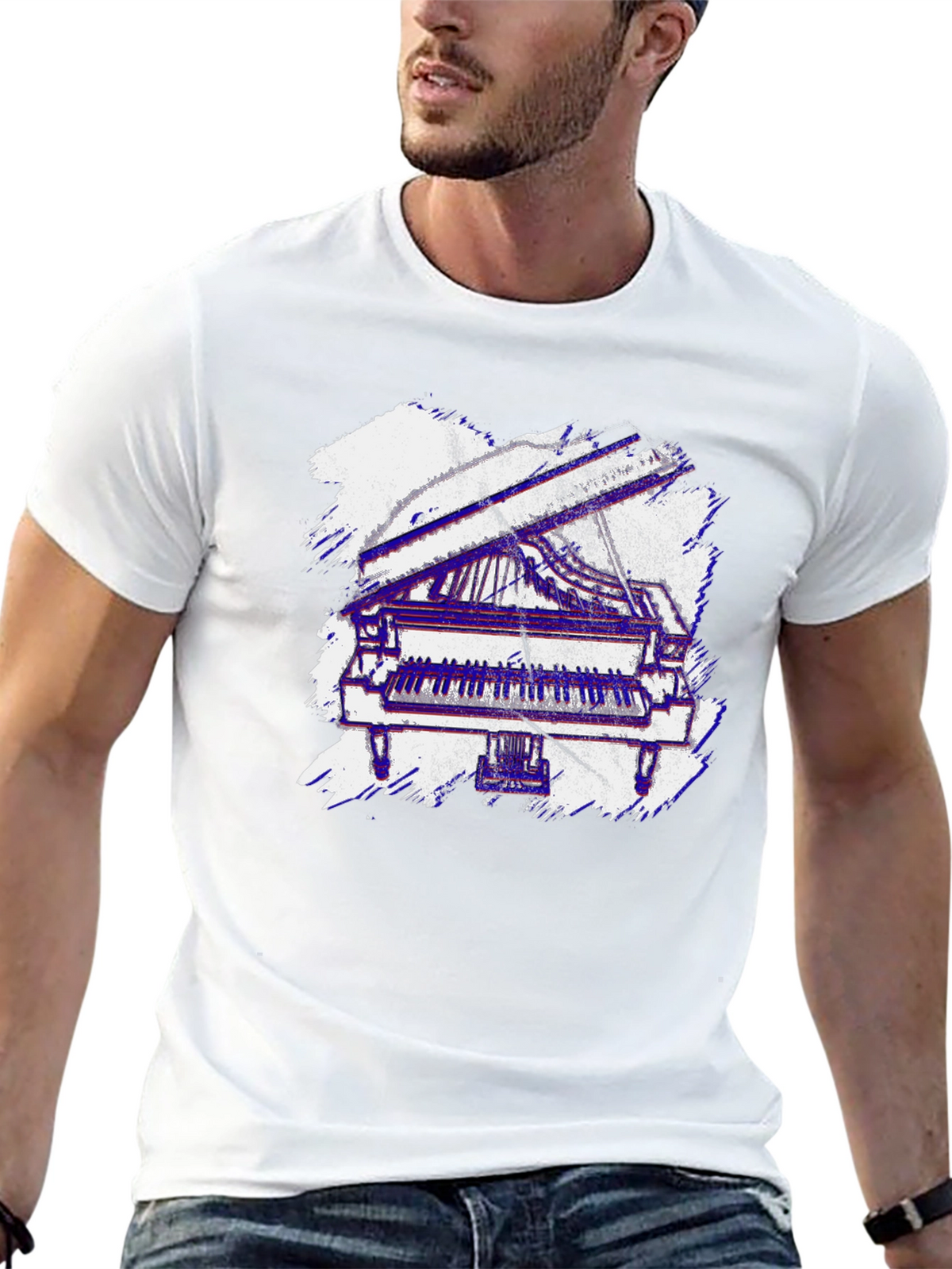 Piano Graphic Tee - Musicians Style