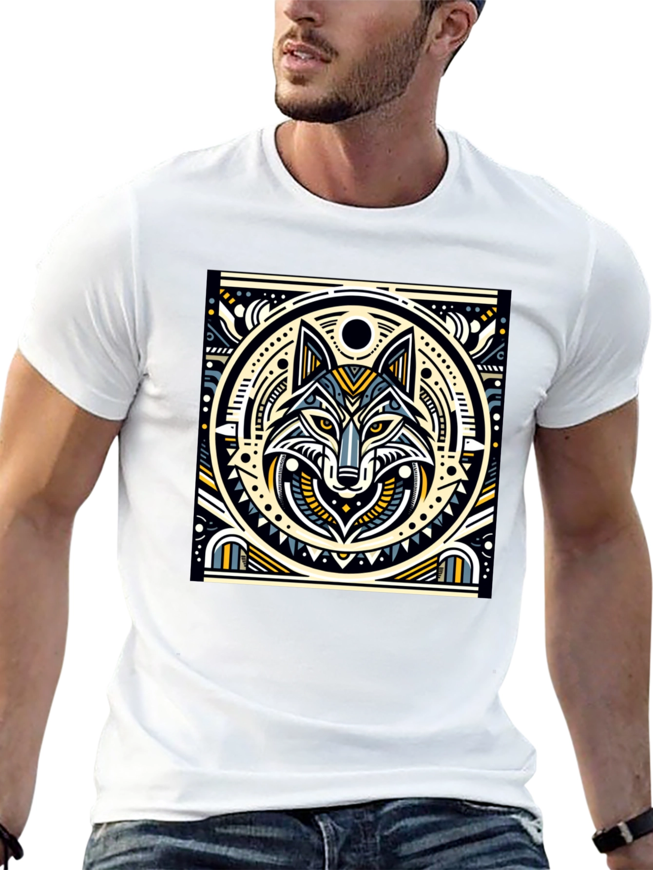 Wolf Graphic Black T-Shirt