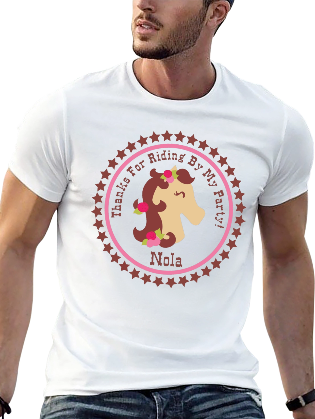 Horse Riding Party T-Shirt - Personalized