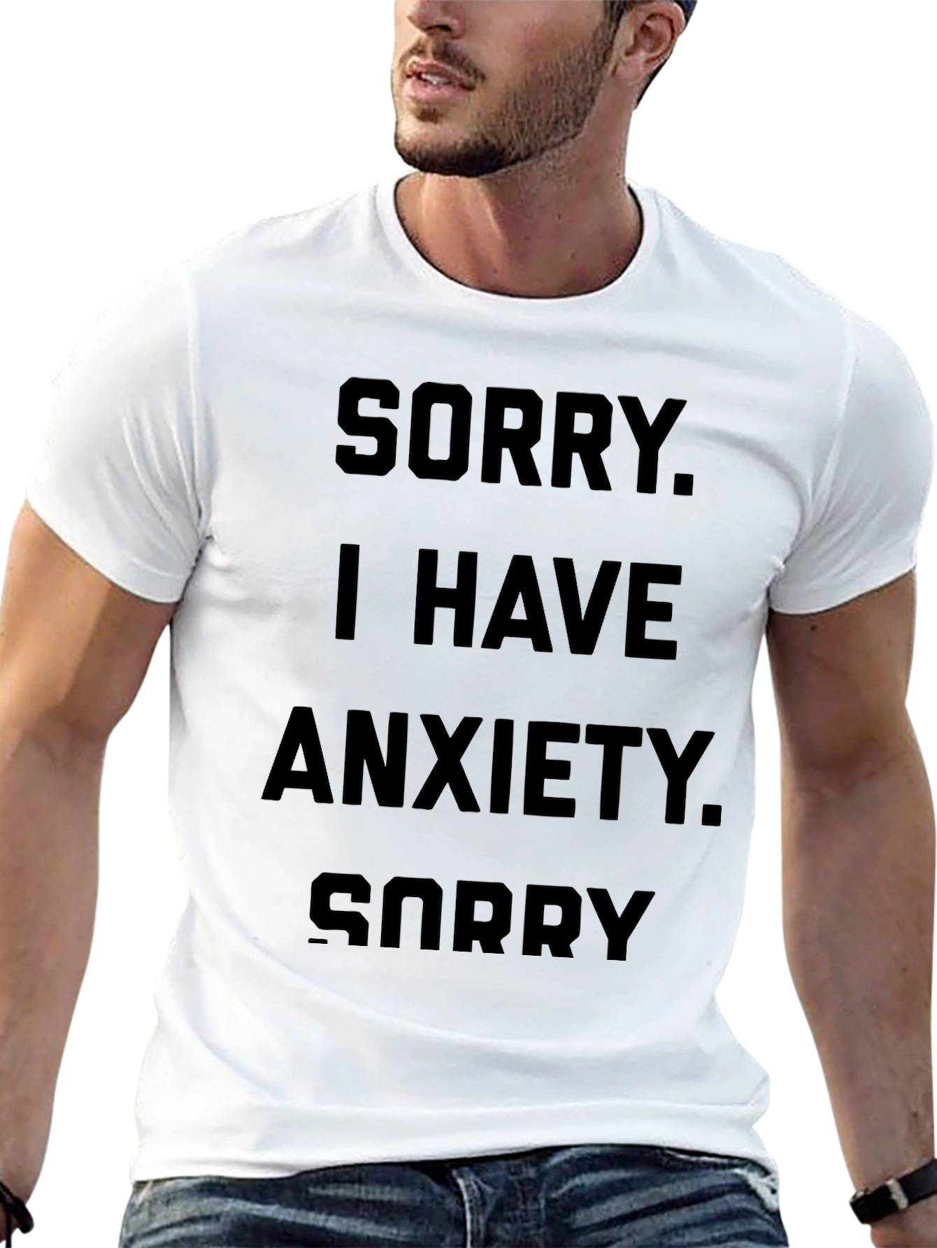 Anxiety Statement T-Shirt - Soft Cotton Tee
