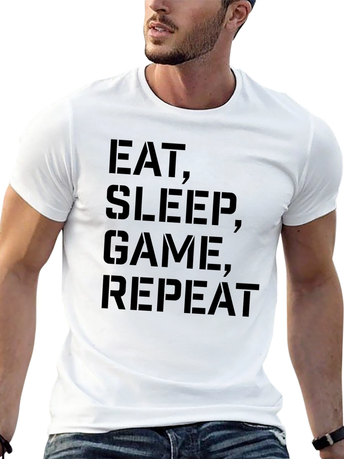 Eat Sleep Game Repeat T-Shirt