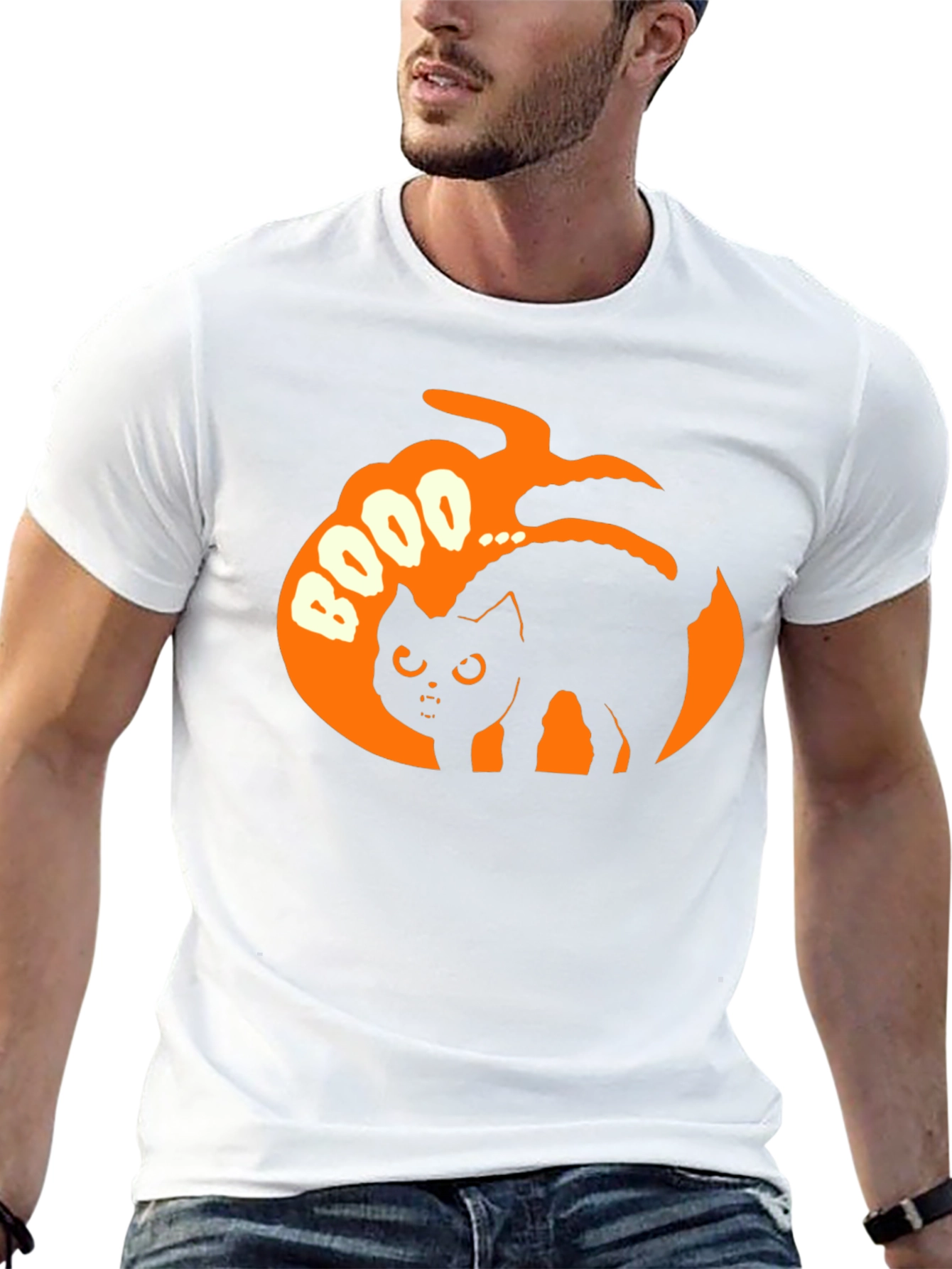 Halloween Cat BOOO T-Shirt