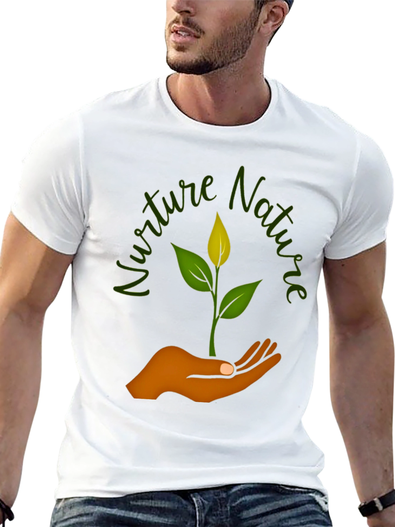 Nurture Nature Graphic T-Shirt - Black