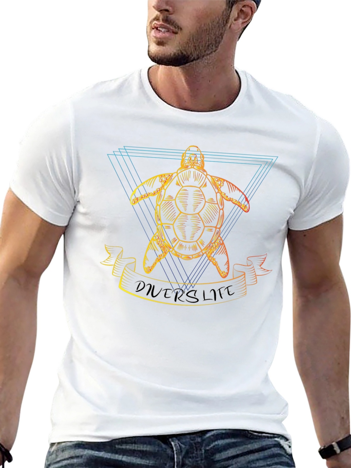 Divers Life Turtle Graphic T-Shirt