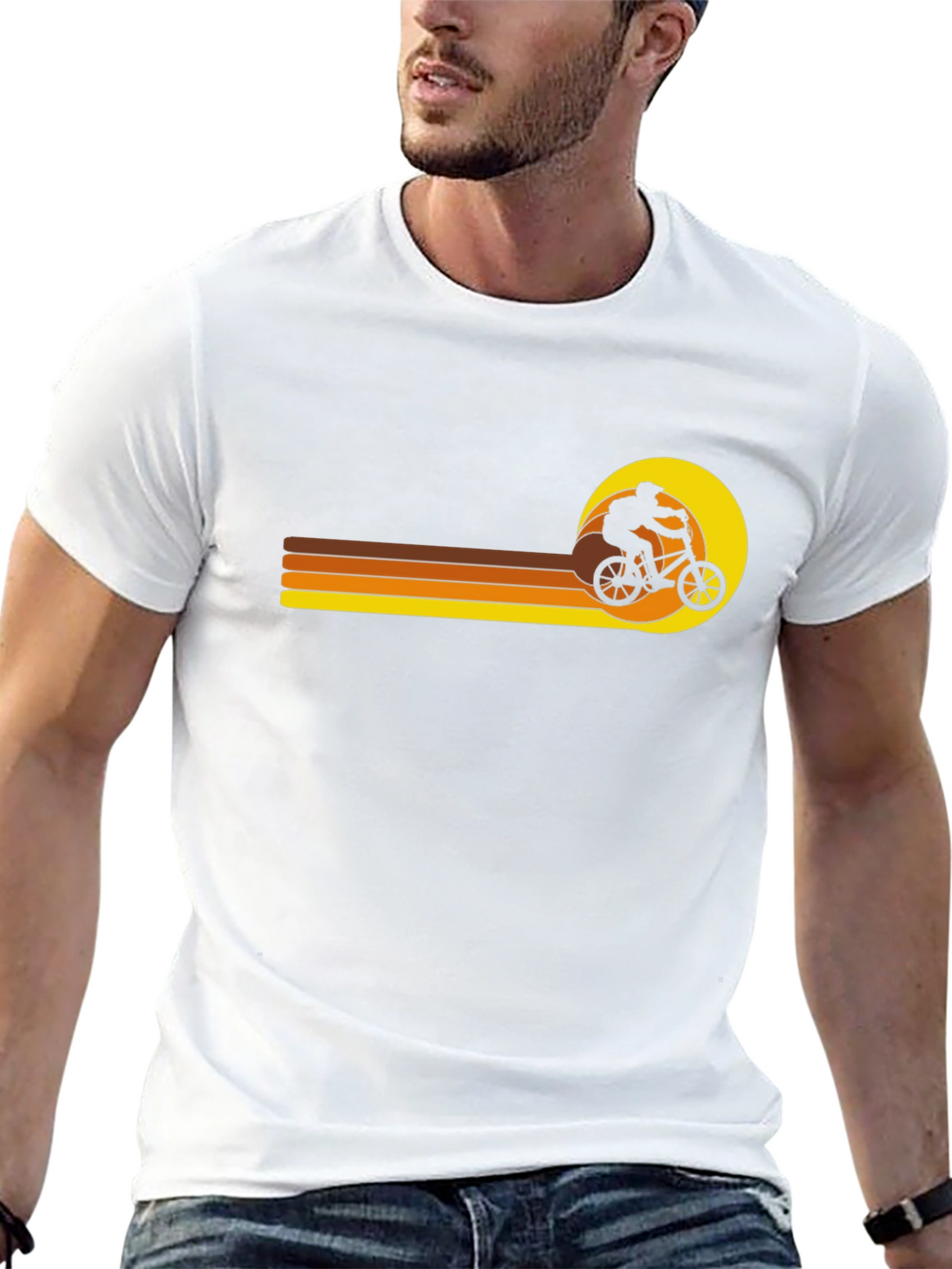 Retro BMX Sunset T-Shirt