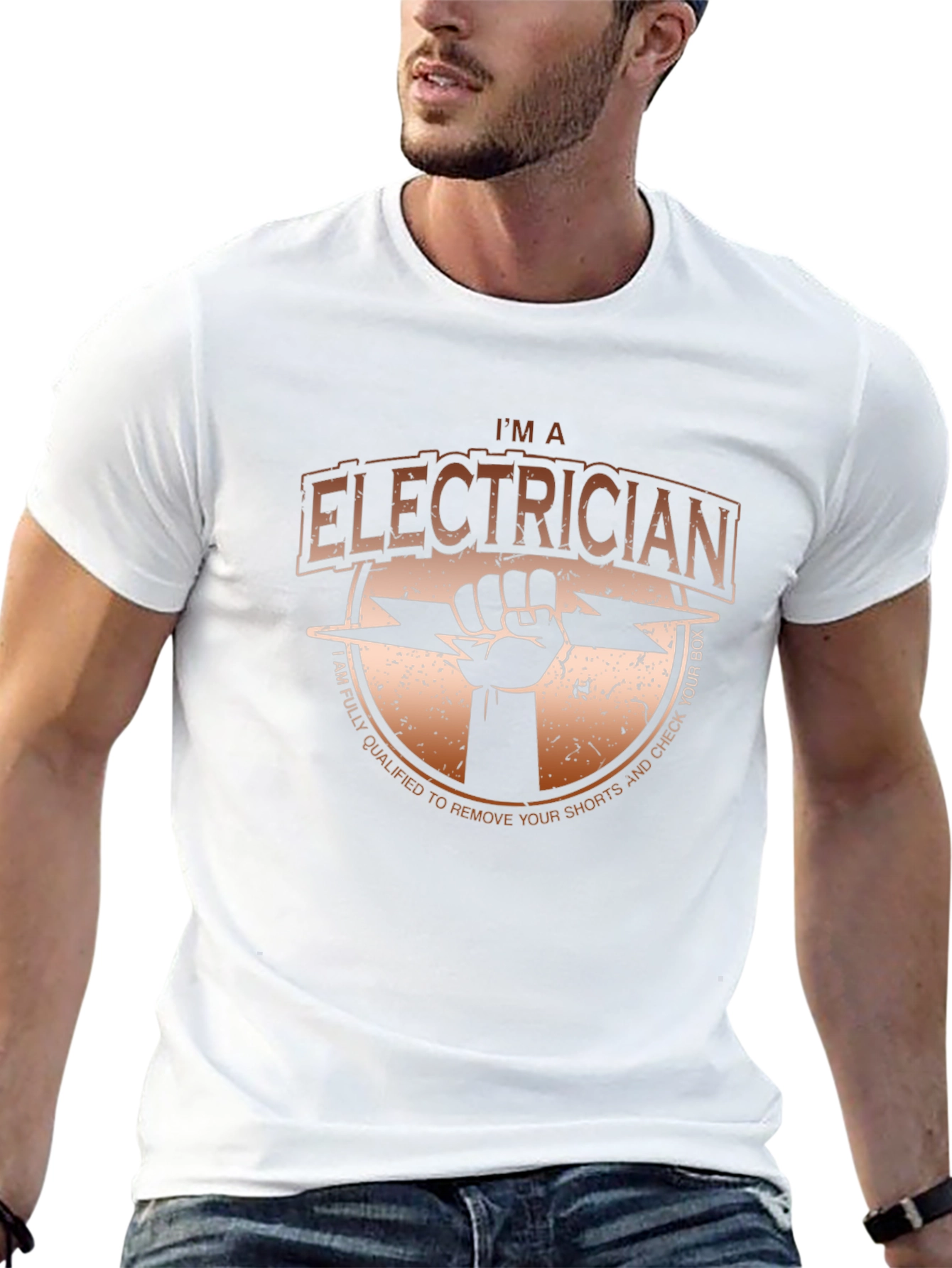 Electrician T-Shirt - Funny & Qualified