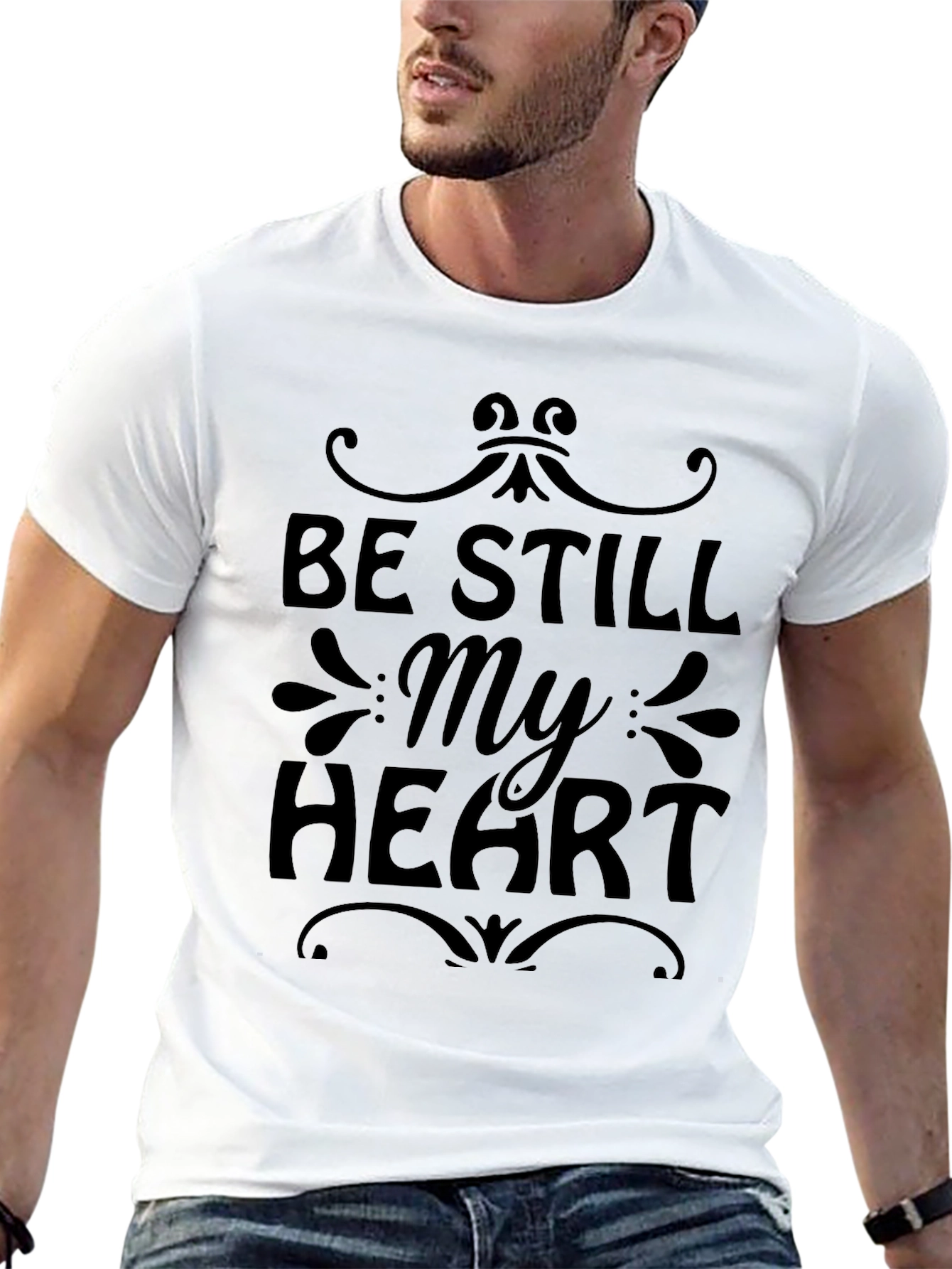 Be Still My Heart Graphic Tee - Black Unisex