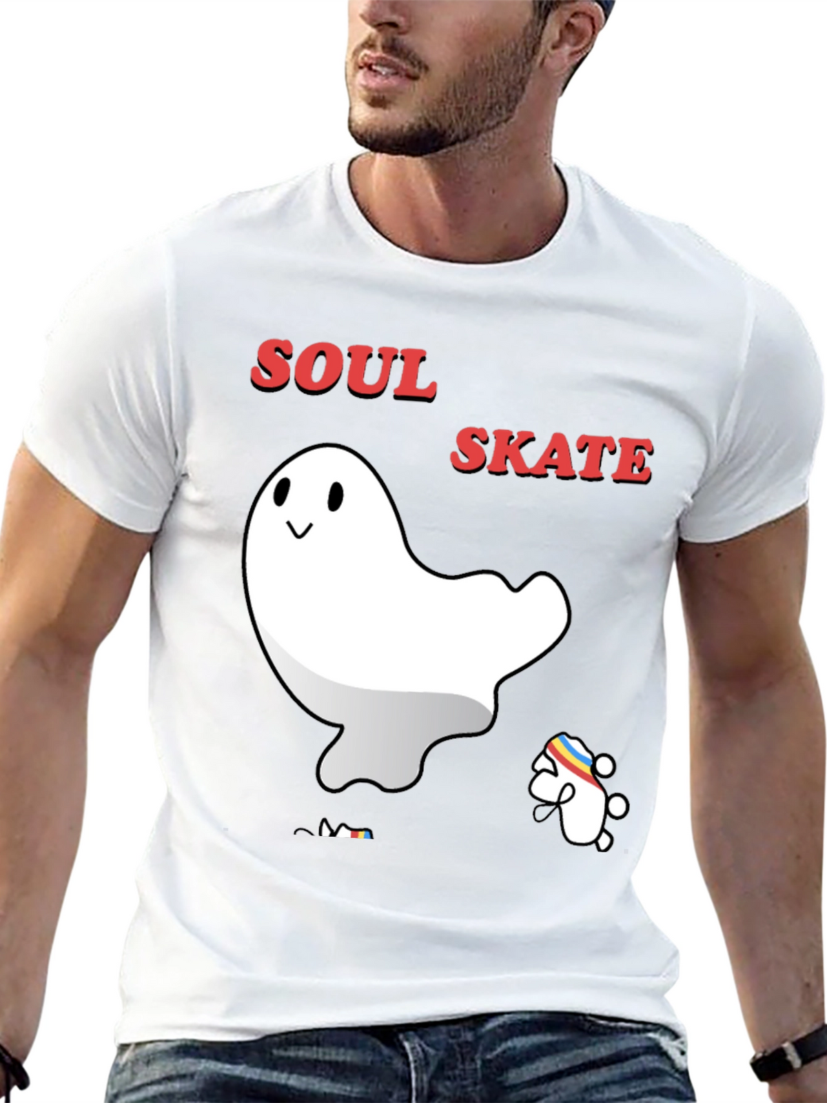 Soul Skate Ghost T-Shirt - Cool Graphic Tee