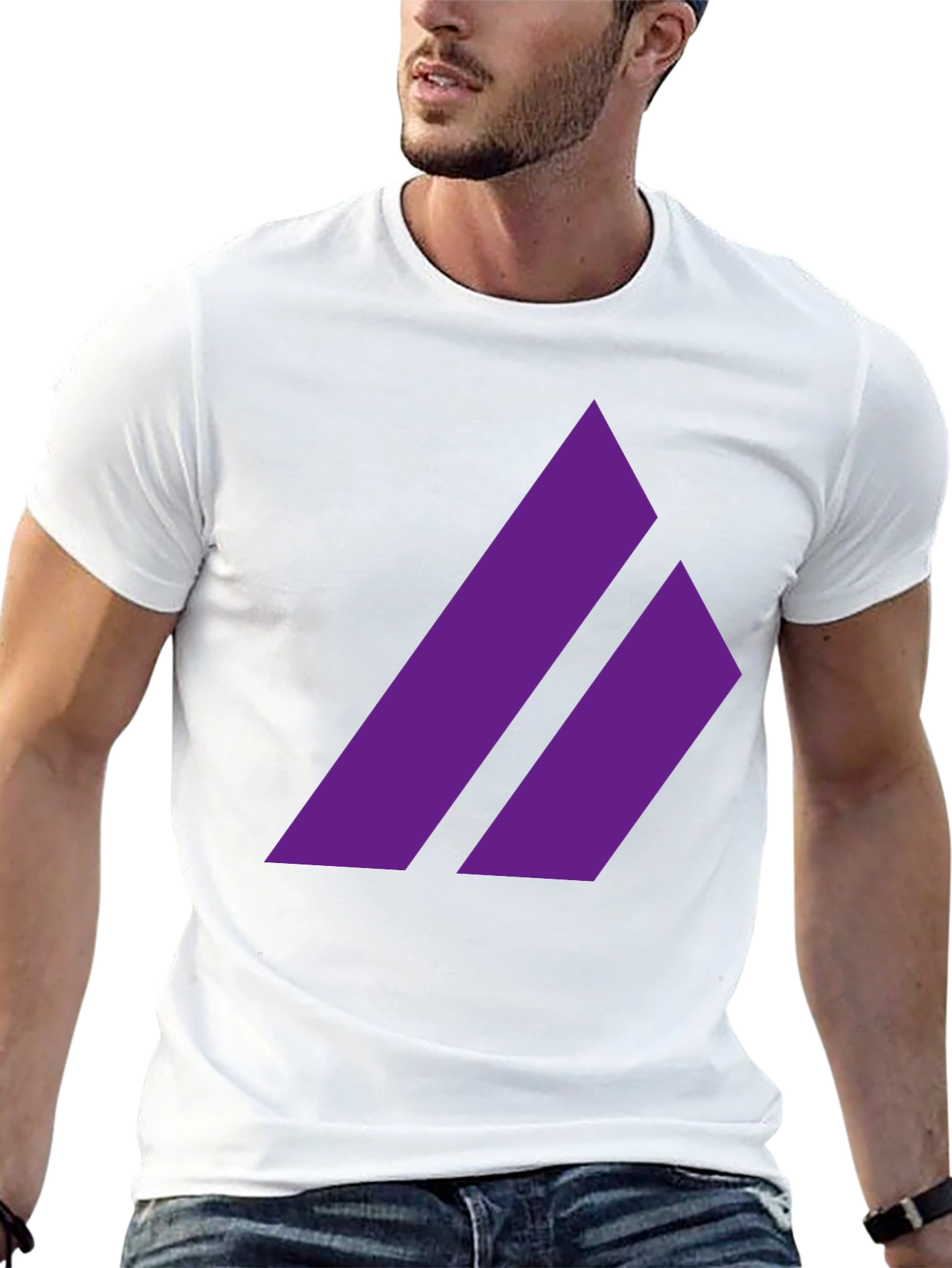 Modern Purple Graphic T-Shirt