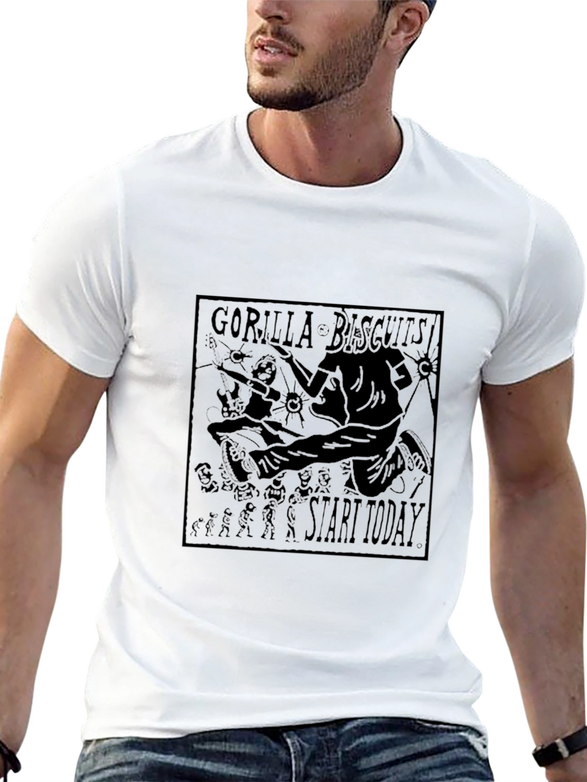 Gorilla Biscuits T-Shirt - Start Today - Black