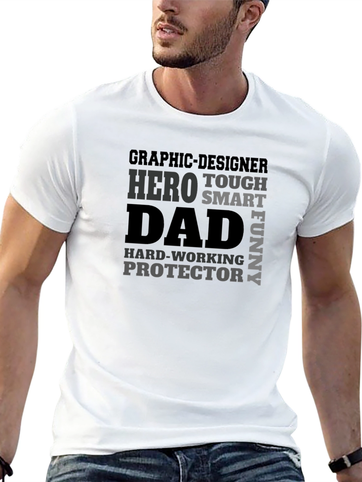Graphic Designer Dad Hero T-Shirt