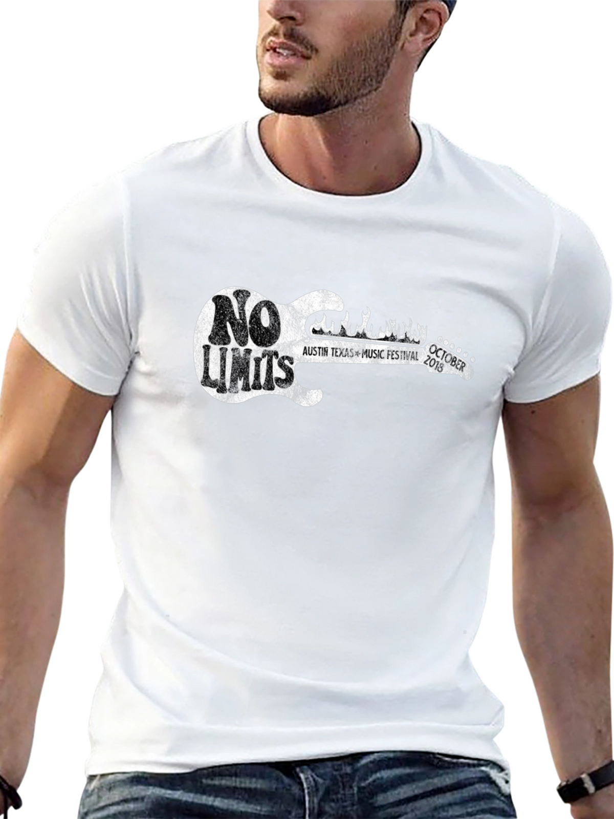No Limits Austin Music Festival Black T-Shirt