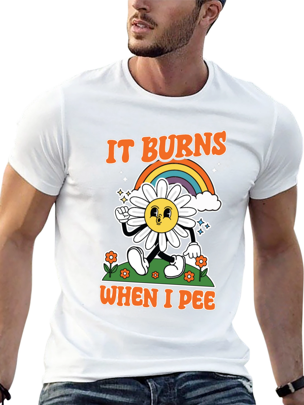 Funny It Burns When I Pee Graphic T-Shirt