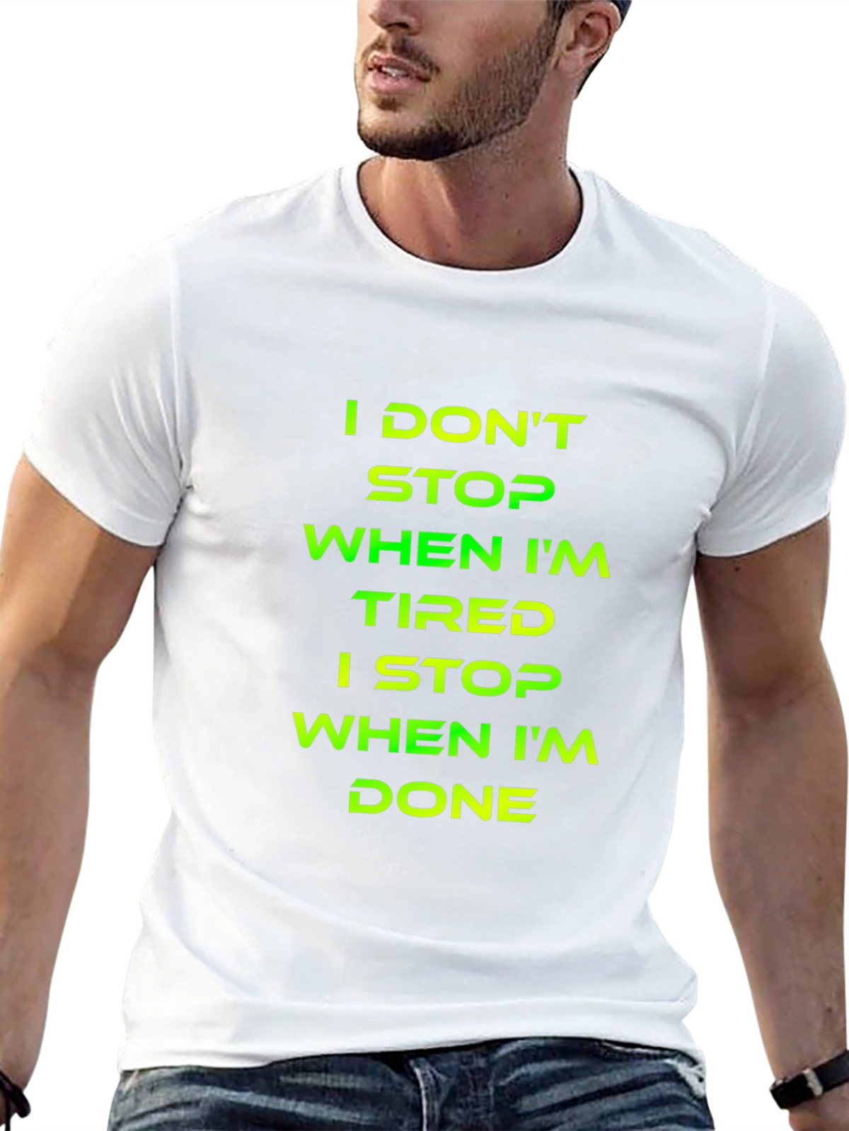 Motivational Graphic T-Shirt - Never Quit