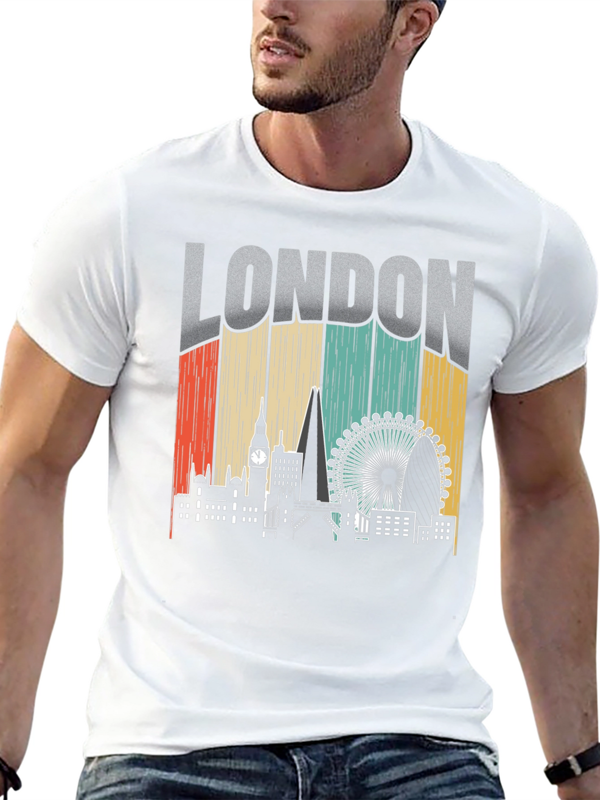 London Skyline Retro T-Shirt