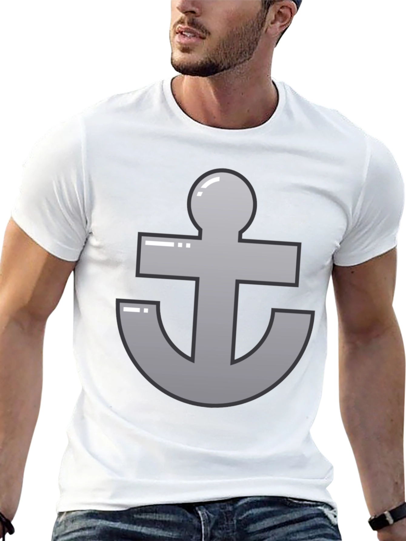 Anchor Graphic Black T-Shirt