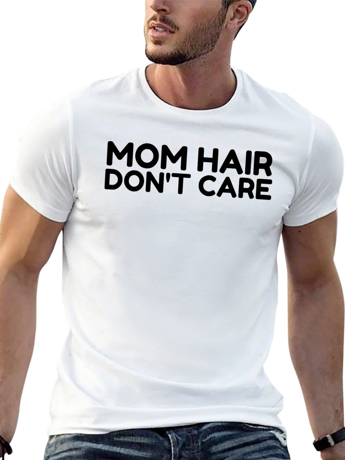 Mom Hair Dont Care Graphic T-Shirt